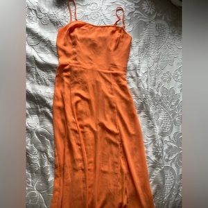 Aritzia size 6 orange dress